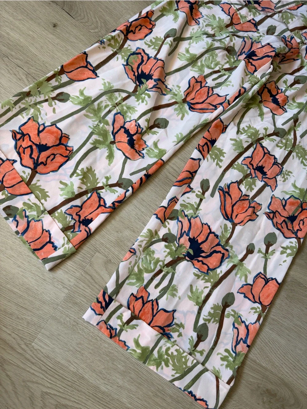 Tory Burch silk poppy pants